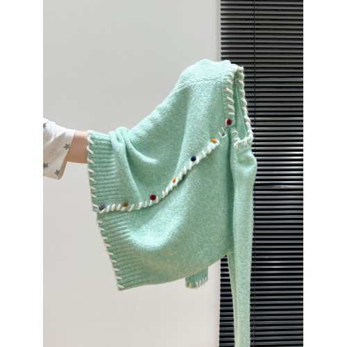 彩釦加厚針織毛衣外套女2025秋冬季慵懶風寬松設計感長袖開衫上衣 彩釦加厚針織毛衣外套女2025秋冬季慵懶風寬松設計感長袖開衫上衣