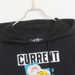 情侶款 春秋季卡通字母印花連帽衛衣女寬松大碼薄絨口袋外套