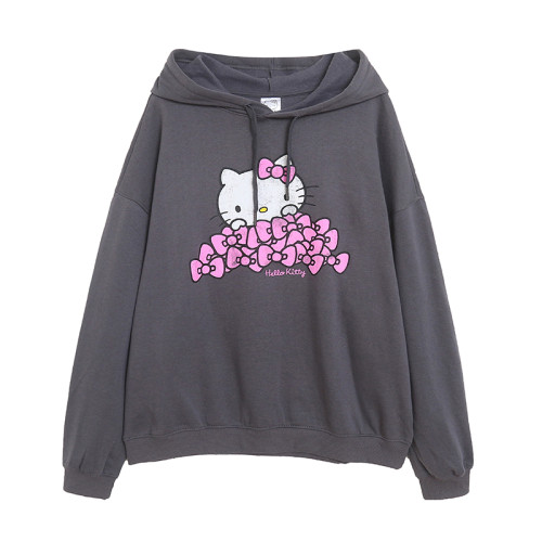 歐美單~可愛卡通動漫衛衣女士連帽薄絨時尚寬松大碼帽衫外套 歐美單~可愛卡通動漫衛衣女士連帽薄絨時尚寬松大碼帽衫外套