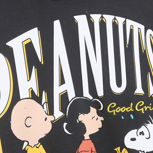 春秋季卡通字母印花衛衣女連帽薄絨加厚時尚減齡帽衫寬松大碼 春秋季卡通字母印花衛衣女連帽薄絨加厚時尚減齡帽衫寬松大碼