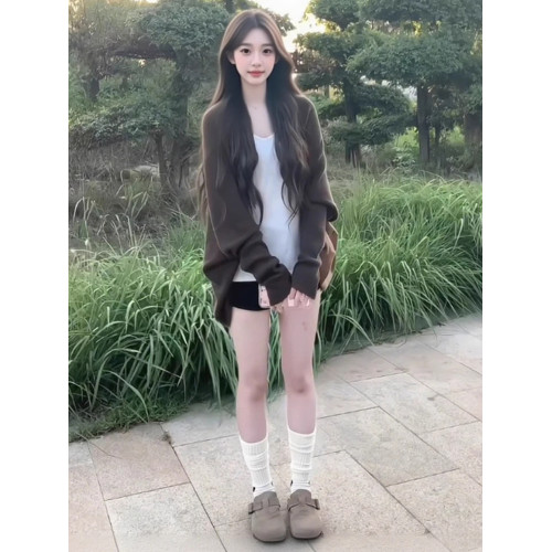 韓系慵懶風美拉德寬松針織開衫女秋季穿搭上衣蝙蝠袖氣質休閒外套 韓系慵懶風美拉德寬松針織開衫女秋季穿搭上衣蝙蝠袖氣質休閒外套