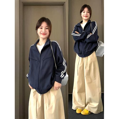 小衆設計衛衣外套女春秋季2025新款秋冬季寬松運動韓系外套棒球服