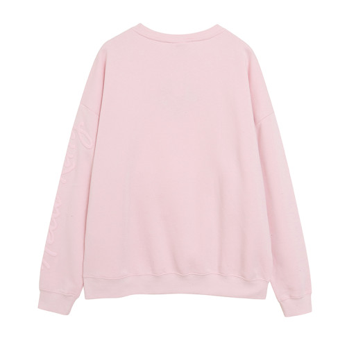 3D立體燙印~粉色卡通動漫圓領衛衣女寬松大碼減齡休閒上衣 3D立體燙印~粉色卡通動漫圓領衛衣女寬松大碼減齡休閒上衣