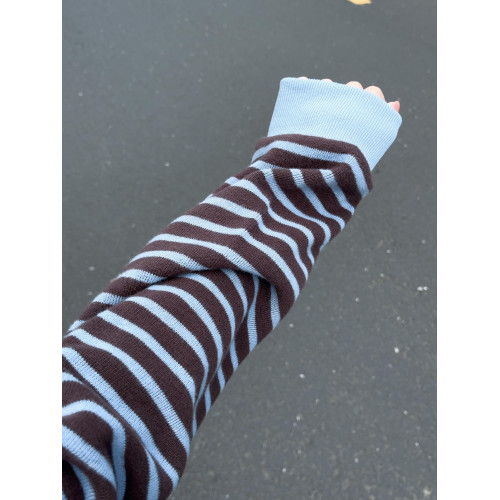 韓系學院風翻領條紋衛衣女秋季復古百搭撞色寬松休閒長袖毛衣上衣 韓系學院風翻領條紋衛衣女秋季復古百搭撞色寬松休閒長袖毛衣上衣