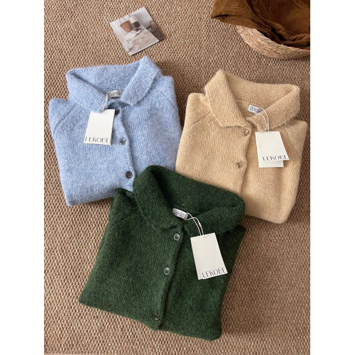 顔色超美!韓代@lero*e美娜家 冬日情書~10%羊毛復古翻領毛衣外套 顔色超美!韓代@lero*e美娜家 冬日情書~10%羊毛復古翻領毛衣外套