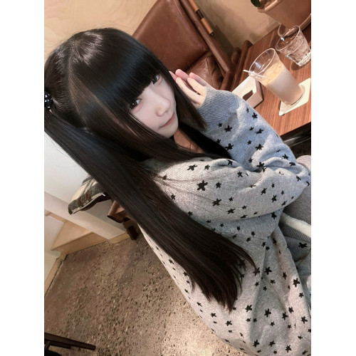 空氣列車 古早感碎星星牛角釦毛衣開衫小幽靈刺綉亞文化原創設計 空氣列車 古早感碎星星牛角釦毛衣開衫小幽靈刺綉亞文化原創設計