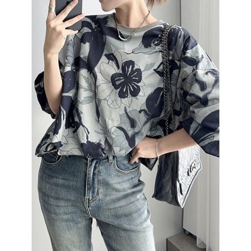 【】曼陀羅衛衣 很難撞款!抽象藝術印花圓領上衣女寬松慵懶 【】曼陀羅衛衣 很難撞款!抽象藝術印花圓領上衣女寬松慵懶