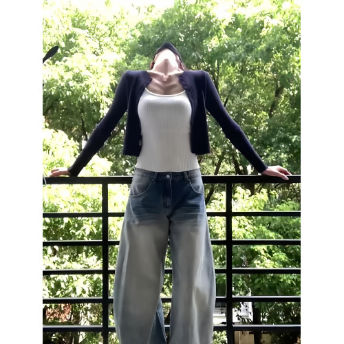 韓系針織開衫小吊帶套裝女秋季2025新款甜辣風修身收腰兩件套上衣 韓系針織開衫小吊帶套裝女秋季2025新款甜辣風修身收腰兩件套上衣