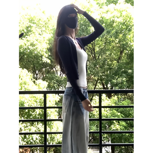 韓系針織開衫小吊帶套裝女秋季2025新款甜辣風修身收腰兩件套上衣 韓系針織開衫小吊帶套裝女秋季2025新款甜辣風修身收腰兩件套上衣