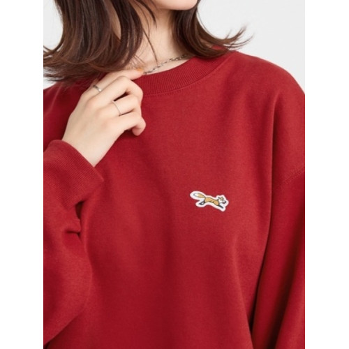 狐狸刺綉套頭合作款秋冬男女款圓領衛衣絨衣寬松廓形日單原單 狐狸刺綉套頭合作款秋冬男女款圓領衛衣絨衣寬松廓形日單原單