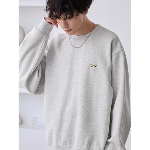 狐狸刺綉套頭合作款秋冬男女款圓領衛衣絨衣寬松廓形日單原單 狐狸刺綉套頭合作款秋冬男女款圓領衛衣絨衣寬松廓形日單原單