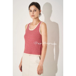 [降價啦]自畱款~主打款~兩件套~撞色條紋彈力通勤百搭羊毛針織衫