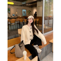 切糕自製小個子早秋新款上衣女毛衣針織外套好看開衫高級毛織