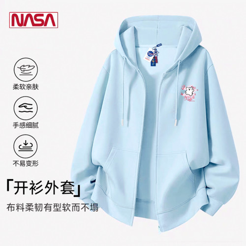 NASA聯名線條小狗衛衣開衫外套女士連帽2025新款爆款加絨拉鍊上衣 NASA聯名線條小狗衛衣開衫外套女士連帽2025新款爆款加絨拉鍊上衣