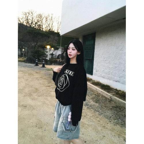 韓國潮牌nicknicole衛衣圓領純棉寬松新款春秋長袖上衣衫男女情侶 韓國潮牌nicknicole衛衣圓領純棉寬松新款春秋長袖上衣衫男女情侶