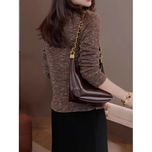 高級感復古輕奢V領針織衫女秋季大碼胖MM設計感氣質顯瘦綁帶上衣