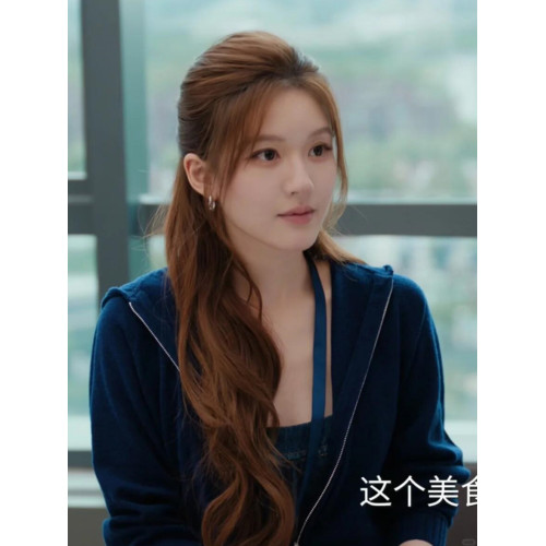 趙露思許妍同款連帽拉鍊毛衣外套女秋冬寬松休閒針織開衫外搭上衣 趙露思許妍同款連帽拉鍊毛衣外套女秋冬寬松休閒針織開衫外搭上衣