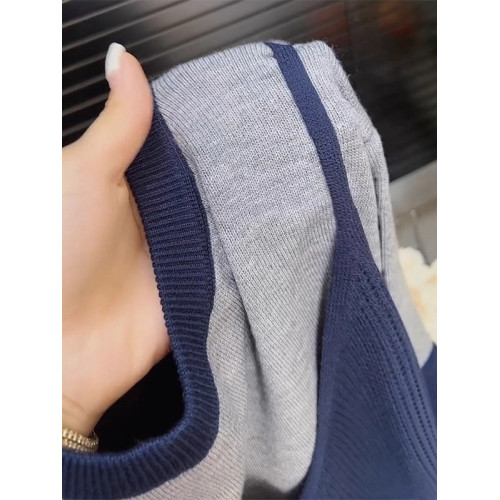 早春假兩件拼接針織衫女2026秋季新款大碼微胖MM顯瘦長袖圓領上衣