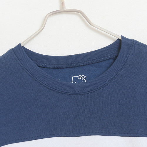 卡通動漫刺綉可愛青春拼接個性圓領加絨衛衣寬松顯瘦長袖上衣 卡通動漫刺綉可愛青春拼接個性圓領加絨衛衣寬松顯瘦長袖上衣