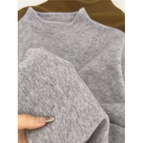 大碼微胖軟糯毛衣打底衫女秋冬長袖針織衫胖MM顯瘦半高領內搭上衣