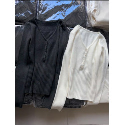 早秋穿搭韓系灰色V領針織打底衫女內搭2025新款開衫外套收腰上衣