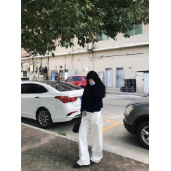 假兩件撞色拼接襯衫領針織衫上衣高級感早秋季短款慵懶風開衫毛衣