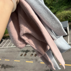 2A-1韓系穿搭連帽毛衣開衫秋冬季奶fufu慵懶風小個子短款Z25-9