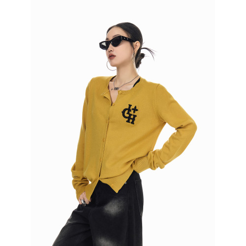 ICH MODE 美式復古珍珠針織開衫女春秋季氛圍感外搭休閒毛衣外套 ICH MODE 美式復古珍珠針織開衫女春秋季氛圍感外搭休閒毛衣外套