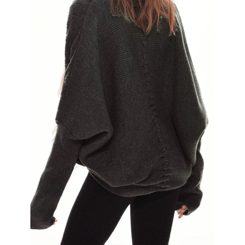 美式辣妹毛領長袖針織毛衣開衫女秋冬慵懶設計高級感小衆復古外套 美式辣妹毛領長袖針織毛衣開衫女秋冬慵懶設計高級感小衆復古外套