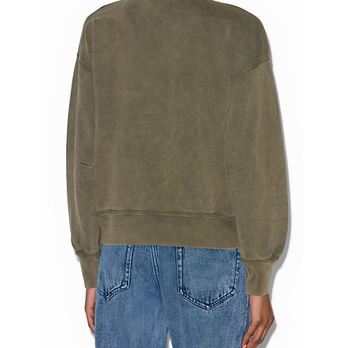 25秋冬季新款北美小衆IS植絨立領染色洗水炒色做舊女士衛衣衫 25秋冬季新款北美小衆IS植絨立領染色洗水炒色做舊女士衛衣衫