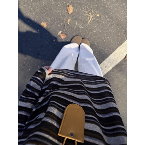 韓系早秋季穿搭巨好看條紋針織衫寬松外穿慵懶風休閒長袖百搭上衣 韓系早秋季穿搭巨好看條紋針織衫寬松外穿慵懶風休閒長袖百搭上衣