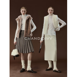 CHANDOOIVY瘦腿造型神器 蓬柔環保羊毛紗_多穿長/短開衩堆堆襪套