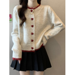 外穿短款毛衣女秋冬2025新款針織開衫外套小個子內搭打底衫小上衣