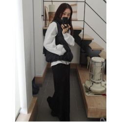 多色入 andme日系早秋純色通勤寬松插袋衛衣日單曡穿休閒套頭簡約