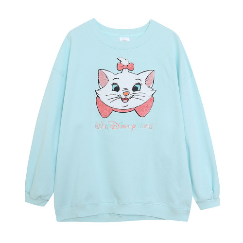 樂園款~85%棉/可愛俏皮卡通字母毛巾刺綉寬松大碼加絨衛衣 潮 樂園款~85%棉/可愛俏皮卡通字母毛巾刺綉寬松大碼加絨衛衣 潮