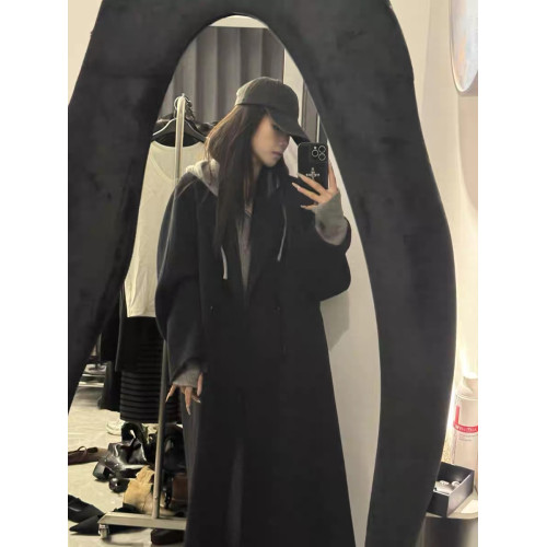 韓系浣熊絨灰色拉鍊連帽毛衣女秋冬季慵懶高級感針織開衫衛衣外套