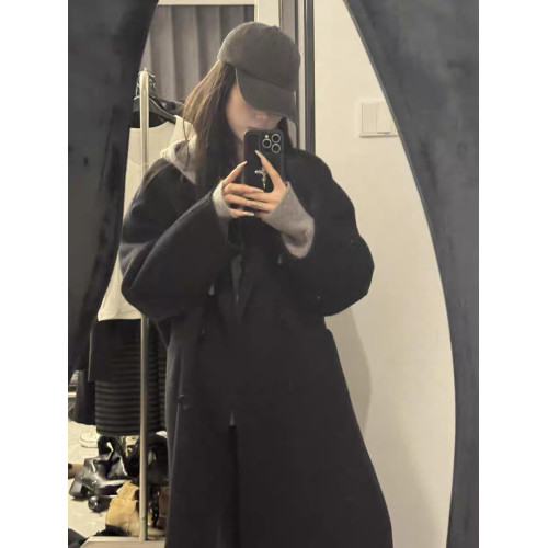 韓系浣熊絨灰色拉鍊連帽毛衣女秋冬季慵懶高級感針織開衫衛衣外套