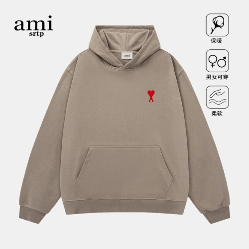 官方AMI SRTP連帽衛衣男女情侶秋冬季新款刺綉帽衫百搭外套潮寬松 官方AMI SRTP連帽衛衣男女情侶秋冬季新款刺綉帽衫百搭外套潮寬松