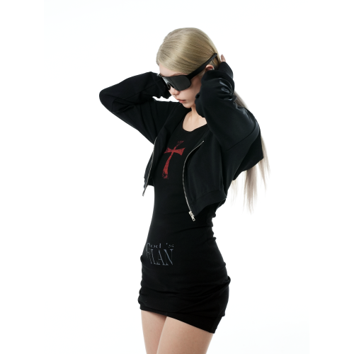 Gods plan*上帝計劃原創暗黑輕亞運動休閒長袖衛衣修身套裝辣妹女 Gods plan*上帝計劃原創暗黑輕亞運動休閒長袖衛衣修身套裝辣妹女