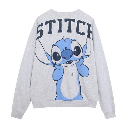 時尚青春個性圓領寬松顯瘦加絨長袖衛衣 卡通動漫印花上衣 時尚青春個性圓領寬松顯瘦加絨長袖衛衣 卡通動漫印花上衣