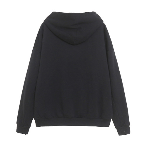 秋冬季新款卡通刺綉連帽長袖衛衣女士薄絨寬松百搭舒適帽衫 秋冬季新款卡通刺綉連帽長袖衛衣女士薄絨寬松百搭舒適帽衫