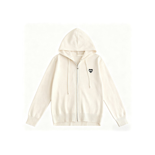 大碼設計感連帽長袖針織衫女2025新款微胖MM顯瘦上衣秋季開衫外套