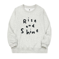 秋冬款韓版時尚設計感字母印花正肩大碼圓領衛衣女長袖套頭上衣潮