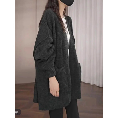 慵懶風毛衣外套女秋冬2025新款大碼胖MM韓系寬松顯瘦針織開衫上衣 慵懶風毛衣外套女秋冬2025新款大碼胖MM韓系寬松顯瘦針織開衫上衣