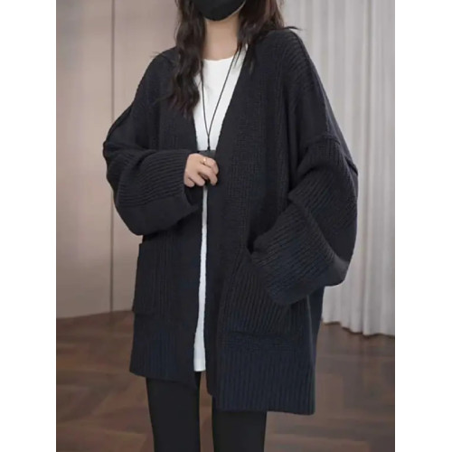 慵懶風毛衣外套女秋冬2025新款大碼胖MM韓系寬松顯瘦針織開衫上衣 慵懶風毛衣外套女秋冬2025新款大碼胖MM韓系寬松顯瘦針織開衫上衣