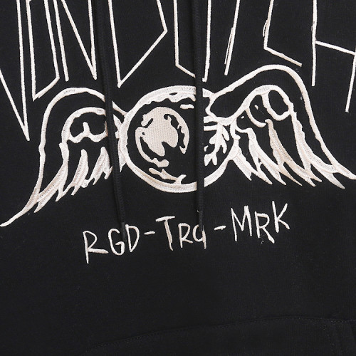 秋冬季潮流字母印花衛衣女士連帽薄絨百搭寬松大碼bf休閒帽衫