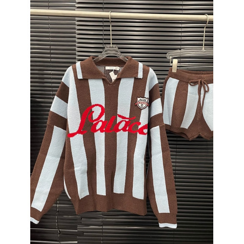 美式復古條紋字母毛衣套裝女韓系時尚小衆設計針織上衣+辣妹短褲 美式復古條紋字母毛衣套裝女韓系時尚小衆設計針織上衣+辣妹短褲