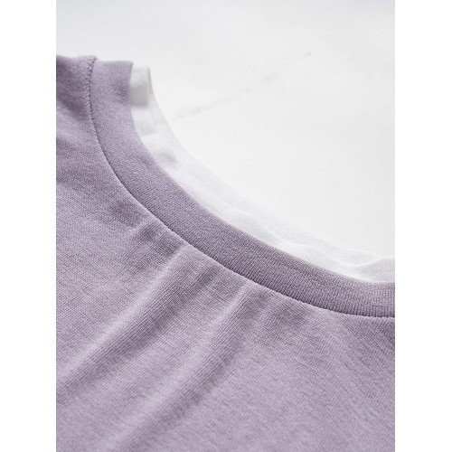 無所畏懼 芋泥灰簡假兩件設計感長袖打底衫早秋柔軟休閒簡約上衣 無所畏懼 芋泥灰簡假兩件設計感長袖打底衫早秋柔軟休閒簡約上衣