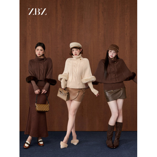 周白子【蓄熱小火爐】毛衣女款2025新款春季微胖高級韓系毛衣女