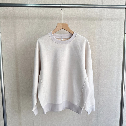 日單 秋冬新款女士麂皮絨圓領長袖衛衣柔軟舒適寬松休閒上衣 日單 秋冬新款女士麂皮絨圓領長袖衛衣柔軟舒適寬松休閒上衣